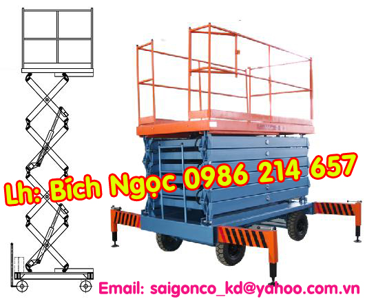 Thang n&acirc;ng ziczac tải trọng 450 kg